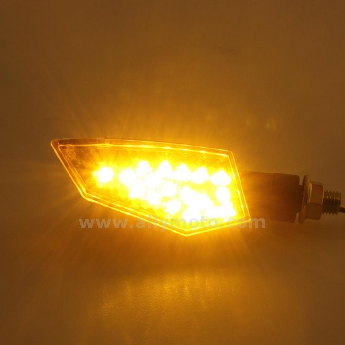 29 2X Yellow 18 Led Turn Signal Indicator Light Lamp@3